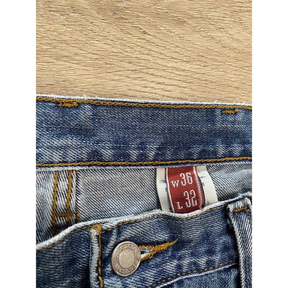 Stetson Jeans John Straight Leg Blue Mens Denim Standard Modern Size 36 x 32 - Picture 4 of 8